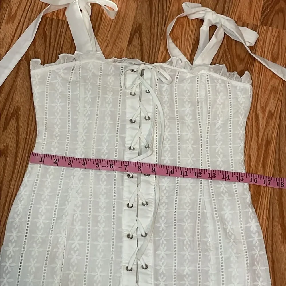Shellsea White Dress, Sundress, beach, Large - Picture 9 of 10